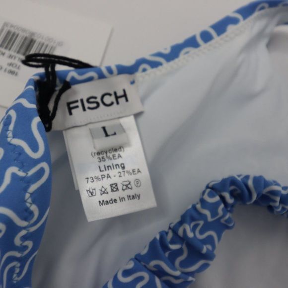 NEW  FISCH Colombier Square Neck Bikini Top, Blue, Large - Picture 6 of 11